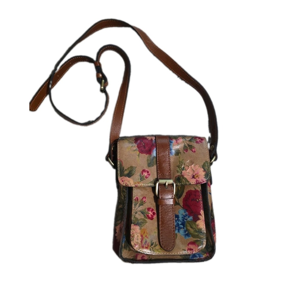PATRICIA NASH CASCINA Leather Adjustable Crossbody VINTAGE VICTORIAN FLORAL